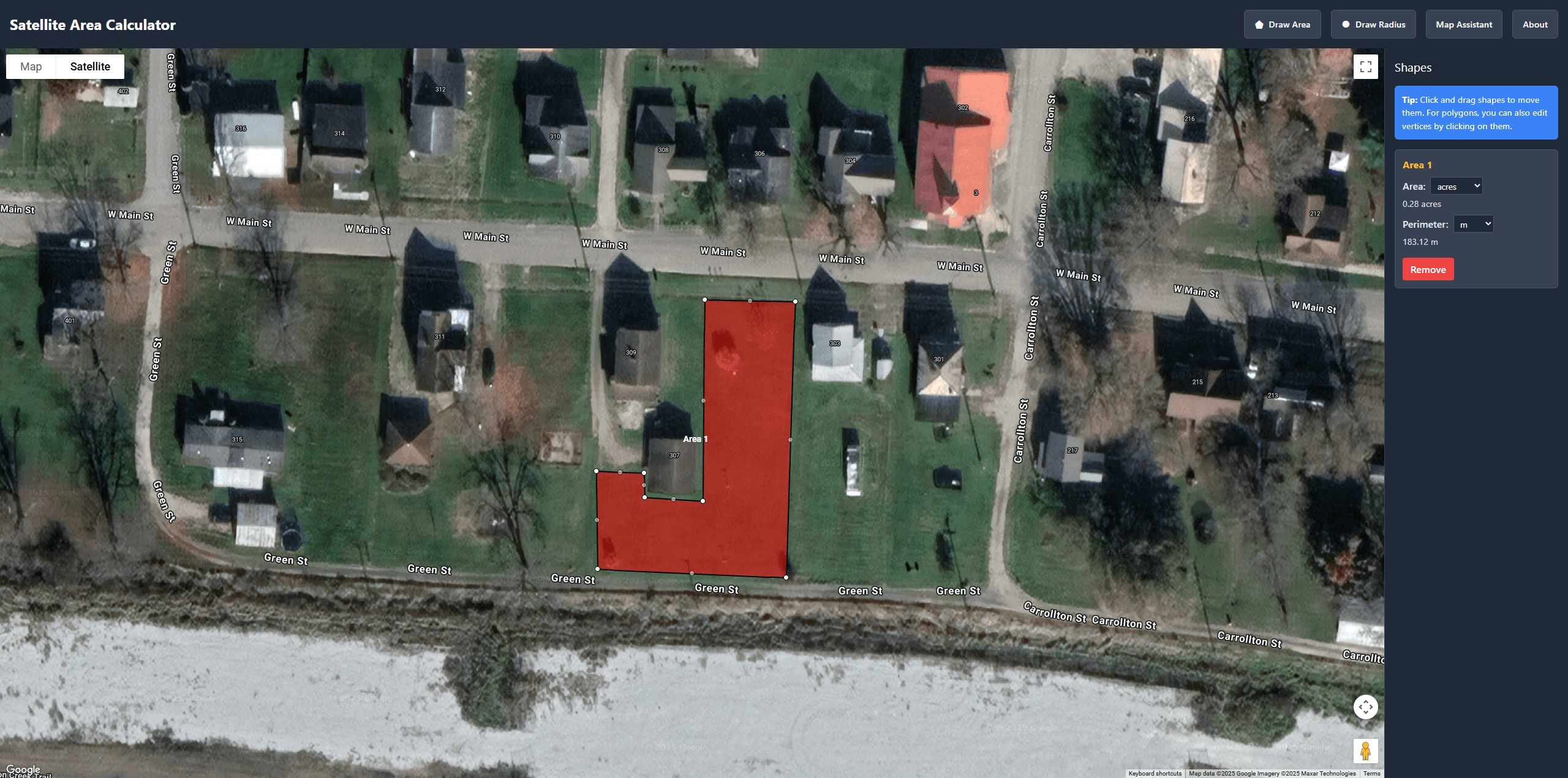 Detailed property measurement